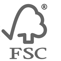 FSC Logo - Our Pop-Art Artworks are printed on 100% FSC Recycled paper