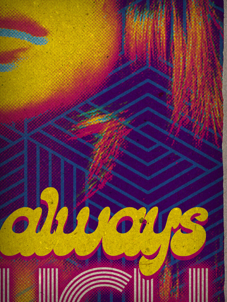 You're Always Enough 70s - Original Pop-Art printed on 100% recycled paper. Motivational, Self Esteem, Body Positivity, Love